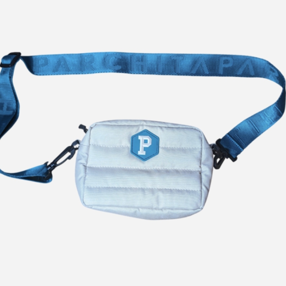 Pre-owned Stylish Cream and Blue Women bag - Picture 2 of 7